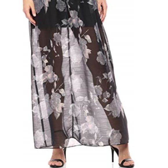 BCBGeneration Women's Floral V-Neck Maxi Dress - Picture 2 of 4